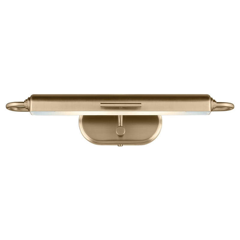 Kichler Caillier 23.25in 2-Light Picture Light | Traditional Champagne Bronze and Metal Shade | Gallery & Library Accent | Model 52818CPZ