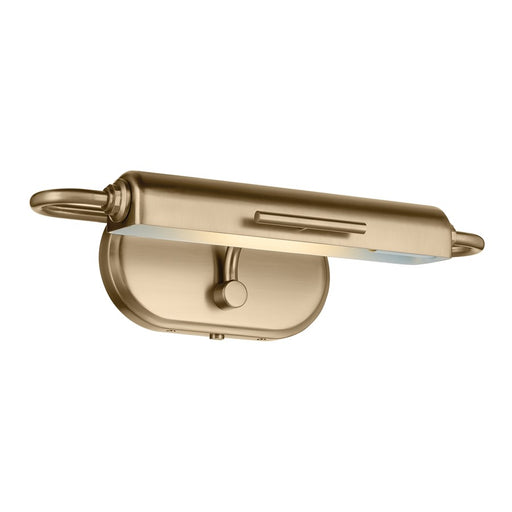 Kichler Caillier 17.25in 1-Light Picture Light | Traditional Champagne Bronze Steel | Living Room & Hallway | 4.75 H x 17.25 W | Model 52819CPZ