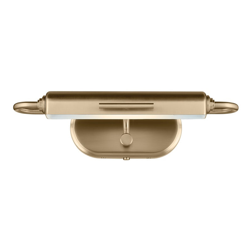 Kichler Caillier 17.25in 1-Light Picture Light | Traditional Champagne Bronze Steel | Living Room & Hallway | 4.75 H x 17.25 W | Model 52819CPZ