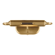 Kichler Caillier 17in 1-Light Picture Light | Traditional Lacquered Brass Metal Shade | Living Room & Hallway Art Accent | Model 52819LBR