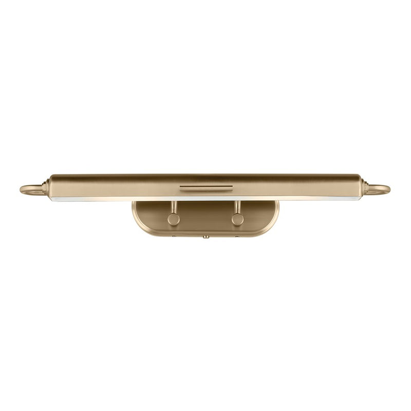 Kichler Caillier 29.25in 2-Light Picture Light | Traditional Champagne Bronze Steel | Artwork & Gallery Hallway | 29.25 x 4.75 x 7 in | Model 52820CPZ