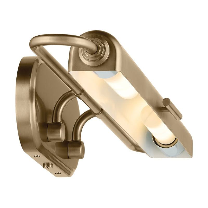 Kichler Caillier 29.25in 2-Light Picture Light | Traditional Champagne Bronze Steel | Artwork & Gallery Hallway | 29.25 x 4.75 x 7 in | Model 52820CPZ