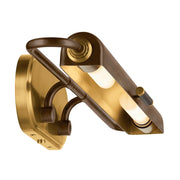 Kichler Caillier 29in 2-Light Picture Light | Traditional Lacquered Bronze Brass | Bedroom & Living Room Art Accent | 29 x 7 x 5 in | Model 52820LBZ