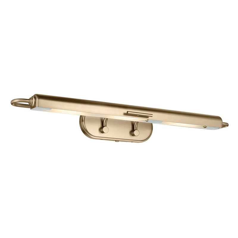 Kichler Caillier 35in 3-Light Picture Light | Traditional Champagne Bronze Steel | Living Room & Hallway Art Lighting | 35 x 4 x 7 in | Model 52821CPZ