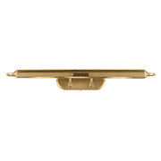 Kichler Caillier 35in 3-Light Picture Light | Traditional Lacquered Brass and Metal Shade | Living Room & Gallery Art Light | Model 52821LBR