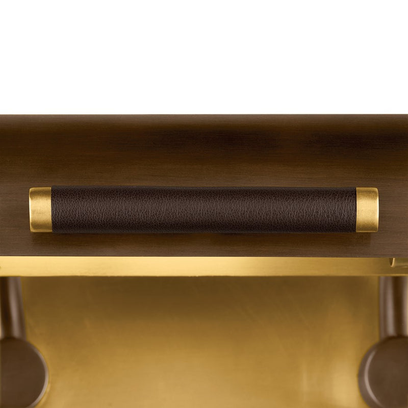 Kichler Caillier 35in 3-Light Picture Light | Traditional Lacquered Bronze and Metal Shade | Living Room & Gallery Art Light | Model 52821LBZ