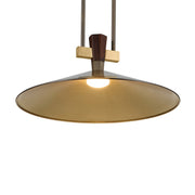 Kichler Tenon 20in 1-Light LED Pendant | Industrial Lacquered Bronze Brass | Kitchen Island & Dining Room | 8.5 in H | Model 52832LBZLED