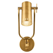 Kichler Ruehl 15in 1-Light Swing Arm Wall Sconce | Modern Lacquered Brass | Bedroom & Living Room | 6.5 W x 15 H | Model 52841LBR