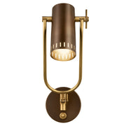 Kichler Ruehl 15in 1-Light Swing Arm Wall Sconce | Modern Lacquered Bronze | Bedroom & Living Room | 14in Extension | Model 52841LBZ