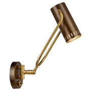Kichler Ruehl 15in 1-Light Swing Arm Wall Sconce | Modern Lacquered Bronze | Bedroom & Living Room | 14in Extension | Model 52841LBZ