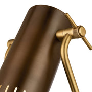 Kichler Ruehl 15in 1-Light Swing Arm Wall Sconce | Modern Lacquered Bronze | Bedroom & Living Room | 14in Extension | Model 52841LBZ