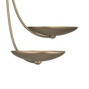 Kichler Palmela 32in 4-Light Chandelier | Modern Champagne Bronze Steel | Dining Room & Living Room | 30.5 in H | Model 52855CPZ