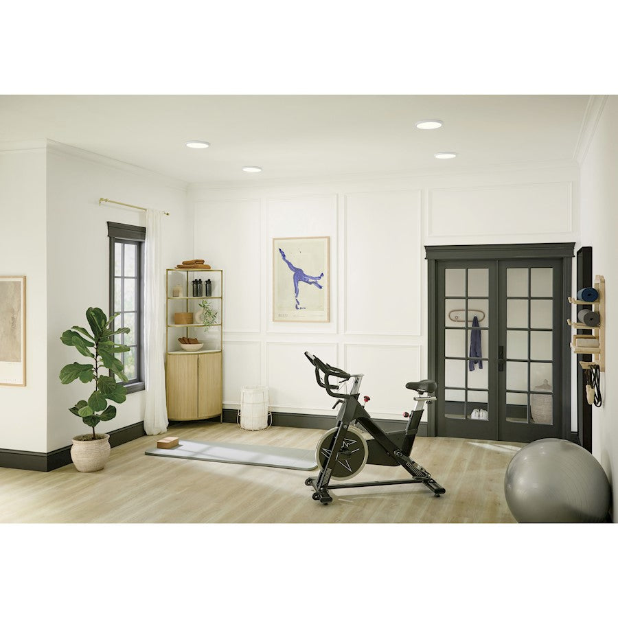 Kichler Ara 9" Flush Mount Light/3000K, White - 53009WH30