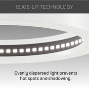 Kichler Ara 11in LED Flush Mount | White Plastic Diffuser | Bedroom & Hallway Ceiling Light | 1600 Lumens, 3000K, Dimmable | Model 53011WH30