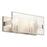 Kichler Logan 15in 2-Light Linear Vanity Light | Modern Satin Nickel Steel and Fluted Glass | Bathroom Vanity | 15.75 x 6.75 x 5 in | Model 55006SN