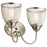Kichler Voclain 16in 2-Light Vanity Light | Industrial Brushed Nickel Steel and Mesh Shade | Bathroom Vanity Light | 16 x 10.5 x 8 in | Model 55042NI