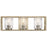 Kichler Moorgate 23in 3-Light Vanity Light | Distressed Antique White Steel and Clear Glass | Bathroom Vanity Light | 22.75 x 7.25 x 7.25 | Model 55065DAW