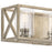 Kichler Moorgate 23in 3-Light Vanity Light | Distressed Antique White Steel and Clear Glass | Bathroom Vanity Light | 22.75 x 7.25 x 7.25 | Model 55065DAW