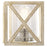 Kichler Moorgate 23in 3-Light Vanity Light | Distressed Antique White Steel and Clear Glass | Bathroom Vanity Light | 22.75 x 7.25 x 7.25 | Model 55065DAW