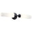 Kichler Truby 20.75in 2-Light Vanity Light | Modern Black Steel & Satin Etched Opal Glass | Bathroom Vanity Light | Damp Rated | Model 55074BK