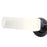 Kichler Truby 20.75in 2-Light Vanity Light | Modern Black Steel & Satin Etched Opal Glass | Bathroom Vanity Light | Damp Rated | Model 55074BK
