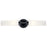 Kichler Truby 20.75in 2-Light Vanity Light | Modern Black Steel & Satin Etched Opal Glass | Bathroom Vanity Light | Damp Rated | Model 55074BK