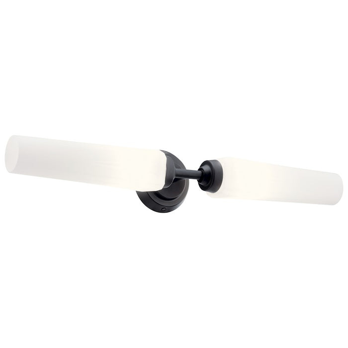 Kichler Truby 2 Light Bath Light, Satin Etched Cased Opal
