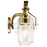 Kichler Everett 34in 4-Light Vanity Light | Brushed Brass Steel with Clear Glass | Bathroom Vanity & Powder Room Light | 4x75W A19 | Model 55080NBR