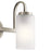 Kichler Kennewick 2-Light Bath Vanity | Traditional Brushed Nickel Steel | Bathroom Vanity & Powder Room | 13.25 x 6.75 x 9.75 in, Damp | Model 55086NI