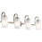Kichler Kennewick 32in 4-Light Vanity Light | Brushed Nickel Steel & Clear Satin Etched Glass | Bathroom & Vanity Lighting | Model 55088NI