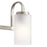 Kichler Kennewick 32in 4-Light Vanity Light | Brushed Nickel Steel & Clear Satin Etched Glass | Bathroom & Vanity Lighting | Model 55088NI