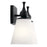Kichler Cosabella 15in 2-Light Vanity Light | Soft Contemporary Black Steel and Etched White Glass | Bathroom Vanity | 15 x 10.25 x 6.5 in | Model 55091BK