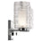 Kichler Giarosa 22.25in 3-Light Vanity Light | Chrome Steel & Clear Spun Ribbed Glass | Bathroom Vanity Light | 3x 50W G9 Bulbs, 120V, Damp | Model 55097CH