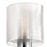 Kichler Harvan 15in 2-Light Vanity Light | Industrial Black Steel and Clear Ribbed Glass | Bathroom Vanity Light | 15 x 9.55 x 6.5 in | Model 55106BK