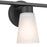 Kichler Stamos 22in 3-Light Vanity Light | Industrial Black Steel & Satin Etched Glass | Bathroom & Powder Room Lighting | 180W Incandescent | Model 55121BK