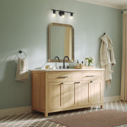 Kichler Stamos 22.25in 3-Light Bathroom Vanity Light | Modern Black Steel and Clear Glass | Bathroom Vanity | 22.25 x 8.25 in | Model 55121BKCLR