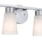 Kichler Stamos 4-Light Vanity Light | Modern Brushed Nickel & Satin Etched Glass | Bathroom Vanity Light | 4 x 60W Incandescent, Damp Rated | Model 55122NI