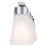 Kichler Stamos 4-Light Vanity Light | Modern Brushed Nickel & Satin Etched Glass | Bathroom Vanity Light | 4 x 60W Incandescent, Damp Rated | Model 55122NI