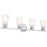 Kichler Stamos 4-Light Vanity Light | Modern Brushed Nickel & Satin Etched Glass | Bathroom Vanity Light | 4 x 60W Incandescent, Damp Rated | Model 55122NI
