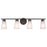 Kichler Stamos 4-Light Vanity Light | Modern Brushed Nickel & Satin Etched Glass | Bathroom Vanity Light | 4 x 60W Incandescent, Damp Rated | Model 55122NI