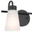 Kichler Erma 2-Light Bath Vanity Light | Industrial Black Steel & Glass | Bathroom & Powder Room Vanity Light | 2x60W Incandescent, 120V | Model 55125BK