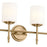 Kichler Ali 23in 3-Light Bath Vanity Light | Traditional Brushed Natural Brass with Opal Glass | Powder Room & Primary Bathroom Light | Model 55142BNB