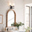 Kichler Rosalind 14.25in 2-Light Bath Vanity | Traditional Black Steel | Satin Etched Opal Glass | Bathroom Vanity Light | Damp Rated | Model 55146BK