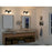 Kichler Hex 14in 2-Light Vanity | Soft Modern Black Steel & Opal Glass | Bathroom Vanity Light | 120V, 2 x 60W Candelabra, Dimmable | Model 55150BK