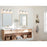 Kichler Hex 23in Wide 3-Light Vanity | Soft Modern Black Steel & Opal Glass | Bathroom Vanity & Damp-Rated Light | Dimmable, 3 E12 | Model 55151BK