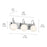 Kichler Hex 23in Wide 3-Light Vanity | Soft Modern Black Steel & Opal Glass | Bathroom Vanity & Damp-Rated Light | Dimmable, 3 E12 | Model 55151BK