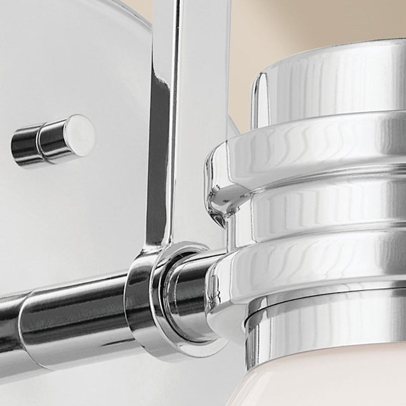 Kichler Farum 10in 1-Light Wall Sconce | Soft Modern Champagne Bronze and Opal Glass | Bathroom & Hallway Accent | Model 55153CPZ