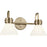 Kichler Farum 19.25in 2-Light Vanity Light | Soft Modern Champagne Bronze & Opal Glass | Bathroom Vanity Light | 60W, Dimmable, Damp Rated | Model 55154CPZ