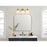Kichler Farum 26in 3 Light Vanity Light | Black & Champagne Bronze Steel | Opal Glass | Bathroom Vanity Light | Dimmable, Damp Rated | Model 55155BK