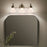 Kichler Farum 26in 3 Light Vanity Light | Black & Champagne Bronze Steel | Opal Glass | Bathroom Vanity Light | Dimmable, Damp Rated | Model 55155BK
